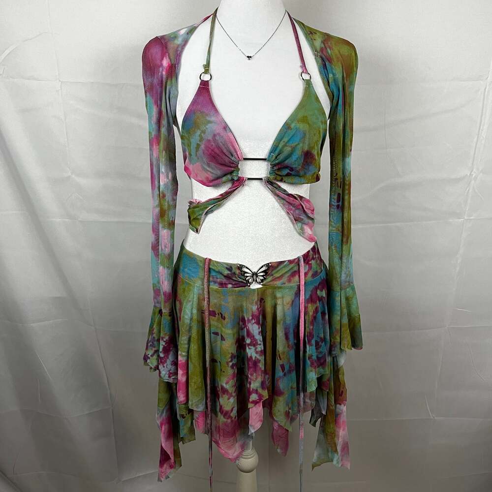 Butterfly Tie-Dye Mesh 3-Piece Fairy Set - M